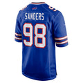 Elroe B.Bills #98 T.J. Sanders Royal Team Game Jersey
