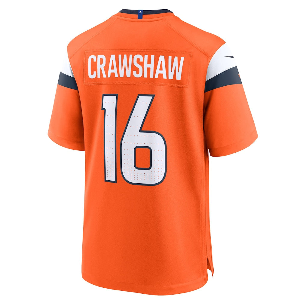 Elroe D.Broncos #16 Jeremy Crawshaw Orange Team Game Jersey