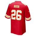 Elroe KC.Chiefs #26 Deon Bush Red Game Player Jersey