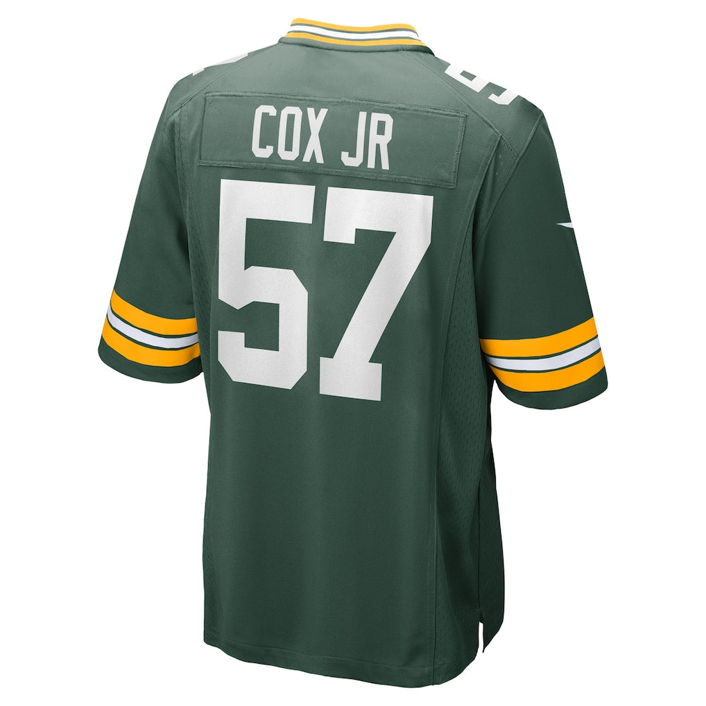 Elroe GB.Packers #57 Brenton Cox Jr. Green Game Jersey