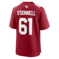 Elroe A.Cardinals #61 Carter O'Donnell Cardinal Team Game Jersey