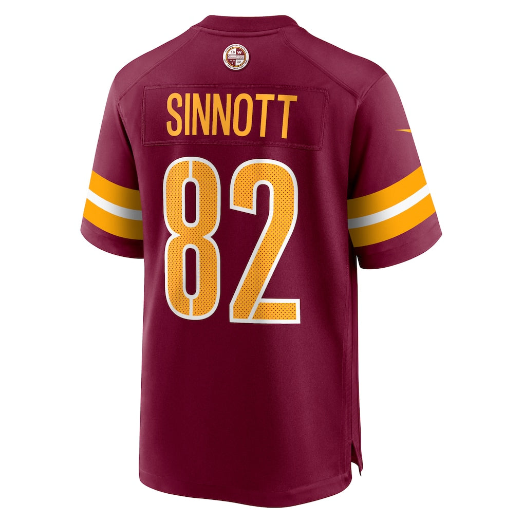 Elroe W.Commanders #82 Ben Sinnott Burgundy Game Jersey