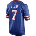 Elroe B.Bills #7 Doug Flutie Royal Game Retired Player Jersey