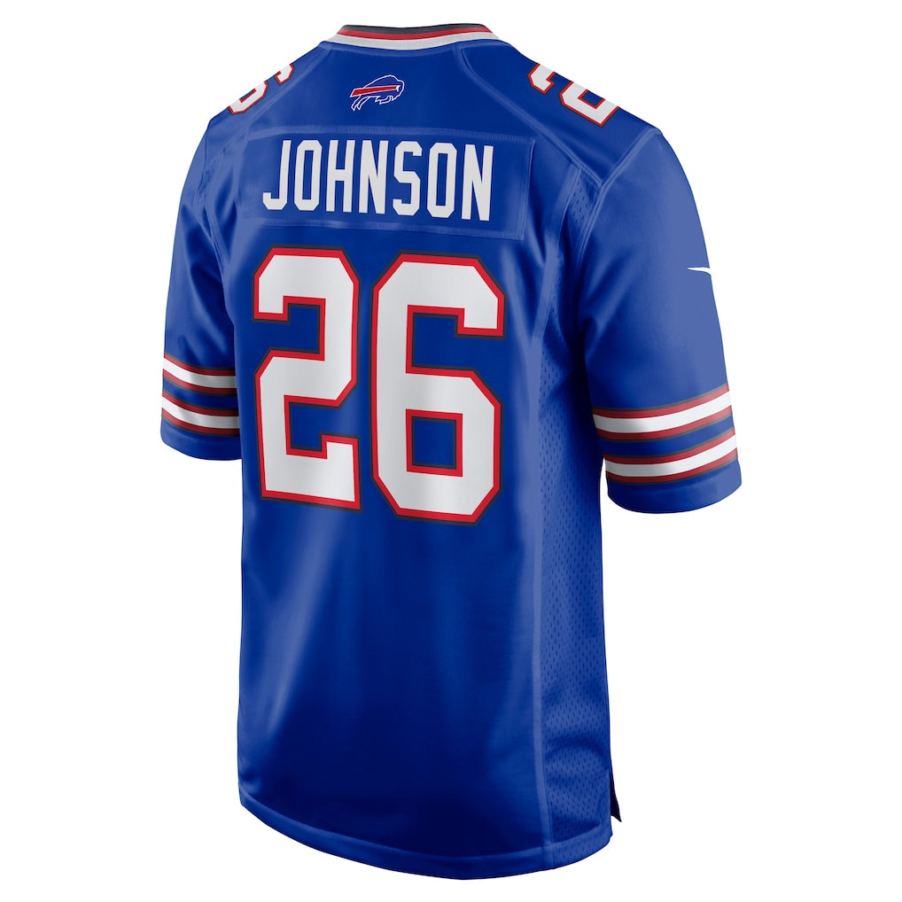 Elroe B.Bills #26 Ty Johnson Royal Team Game Jersey