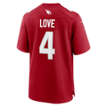 Elroe A.Cardinals #4 Jeremiyah Love Red Game Player Stitched Jersey