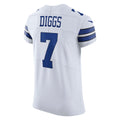 Elroe D.Cowboys #7 Trevon Diggs White Alternate Vapor Elite Jersey
