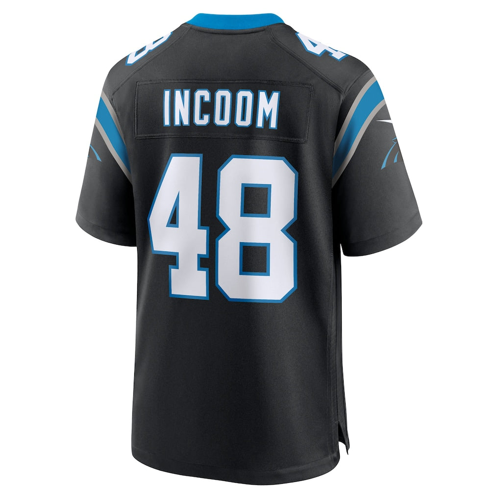 Elroe C.Panthers #48 Thomas Incoom Black Team Game Jersey