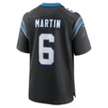 Elroe C.Panthers #6 Sam Martin Black Team Game Jersey