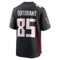 Elroe A.Falcons #85 Teagan Quitoriano Black Team Game Jersey