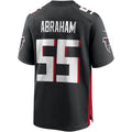 Elroe A.Falcons #55 John Abraham Black Game Retired Player Jersey
