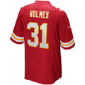 Elroe KC.Chiefs #31 Priest Holmes Red Game Retired Player Jersey