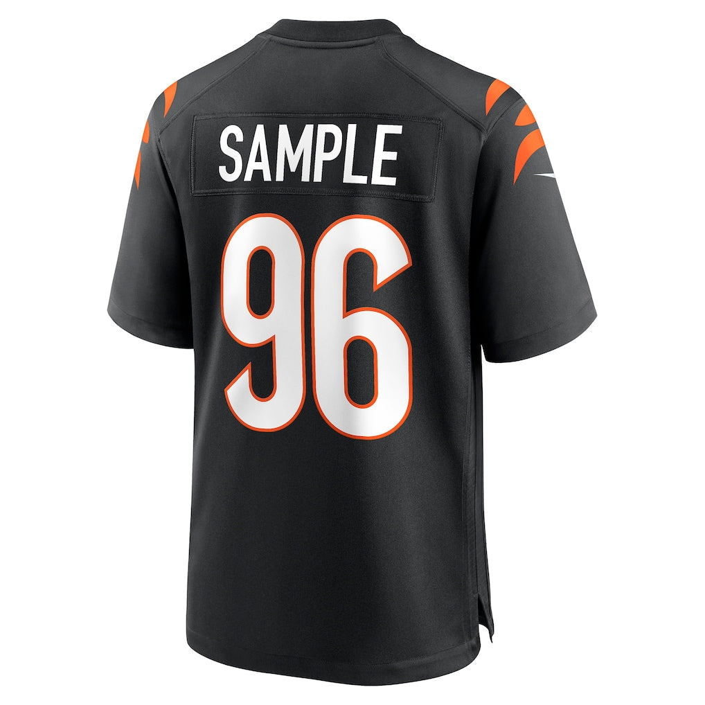 Elroe C.Bengals #96 Cam Sample Black Game Jersey