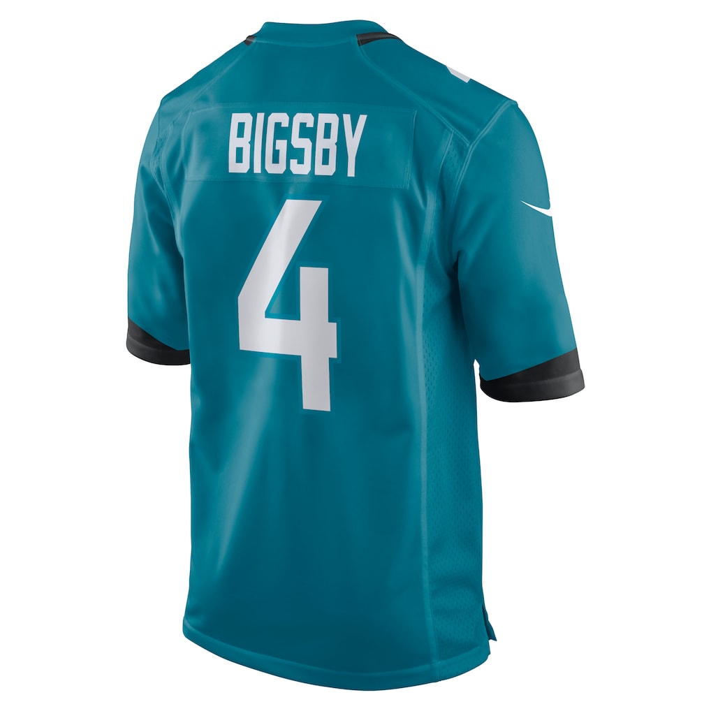 Elroe J.Jaguars #4 Tank Bigsby Teal Game Jersey