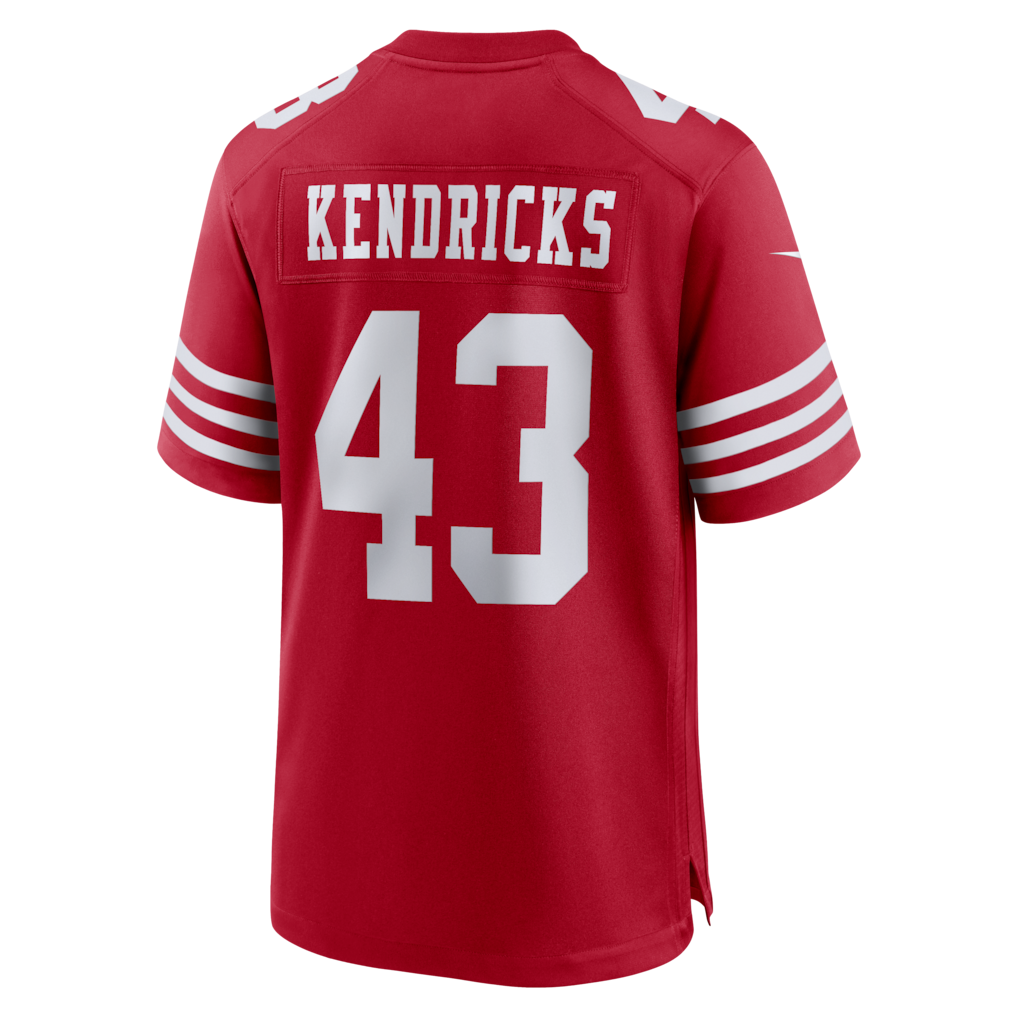 Elroe SF.49ers #43 Eric Kendricks Scarlet Team Game Jersey
