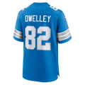 Elroe D.Lions #82 Ross Dwelley Blue Team Game Jersey