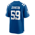 Elroe IN.Colts #59 Buddy Johnson Royal Team Game Jersey