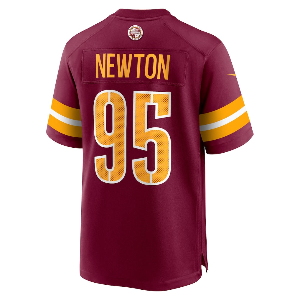 Elroe W.Commanders #95 Jer'Zhan Newton Burgundy Game Jersey