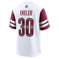 Elroe W.Commanders #30 Austin Ekeler White Game Jersey
