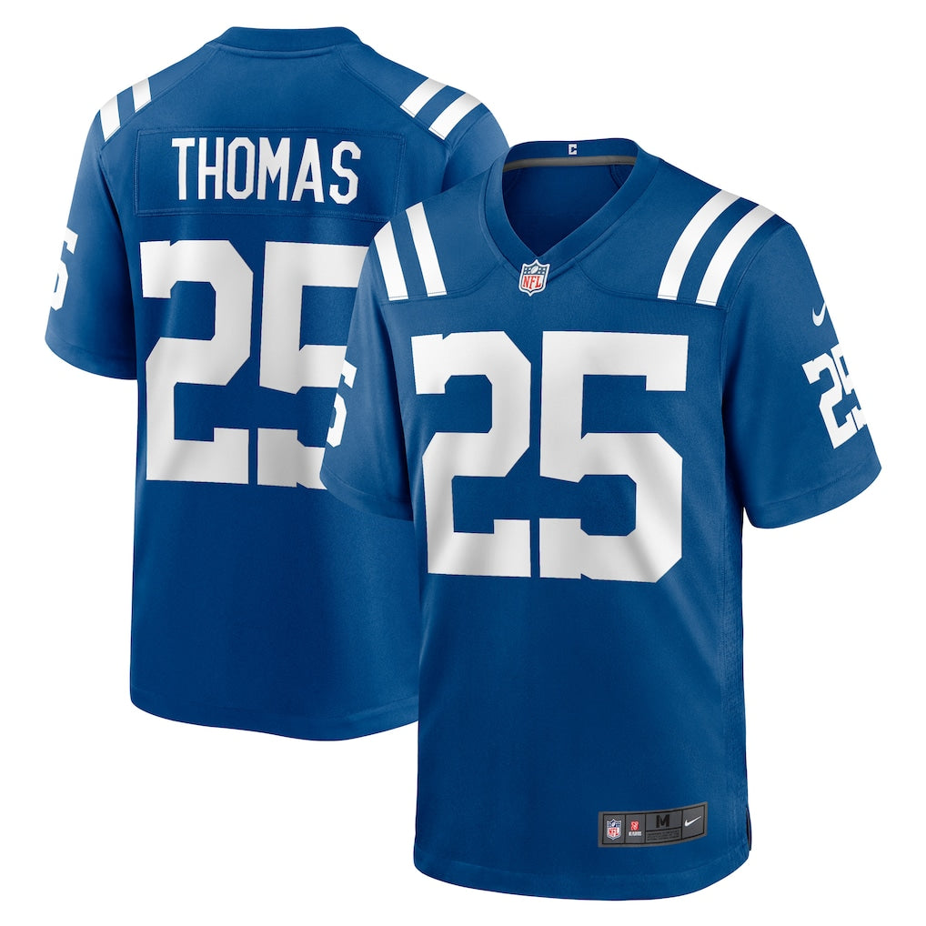 Elroe IN.Colts #25 Rodney Thomas Royal Player Game Jersey