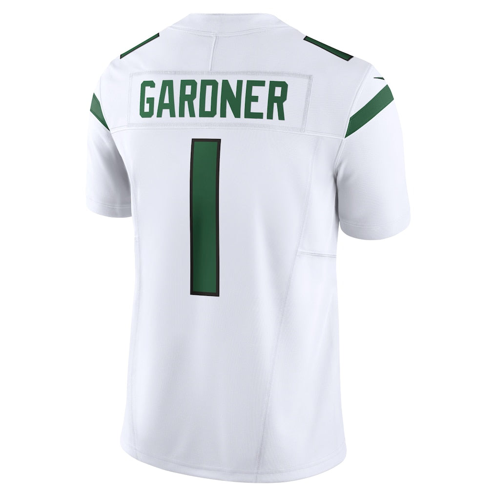 Elroe NY.Jets #1 Ahmad Sauce Gardner White Vapor F.U.S.E. Limited Jersey