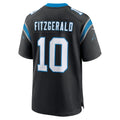 Elroe C.Panthers #10 Ryan Fitzgerald Black Team Game Jersey