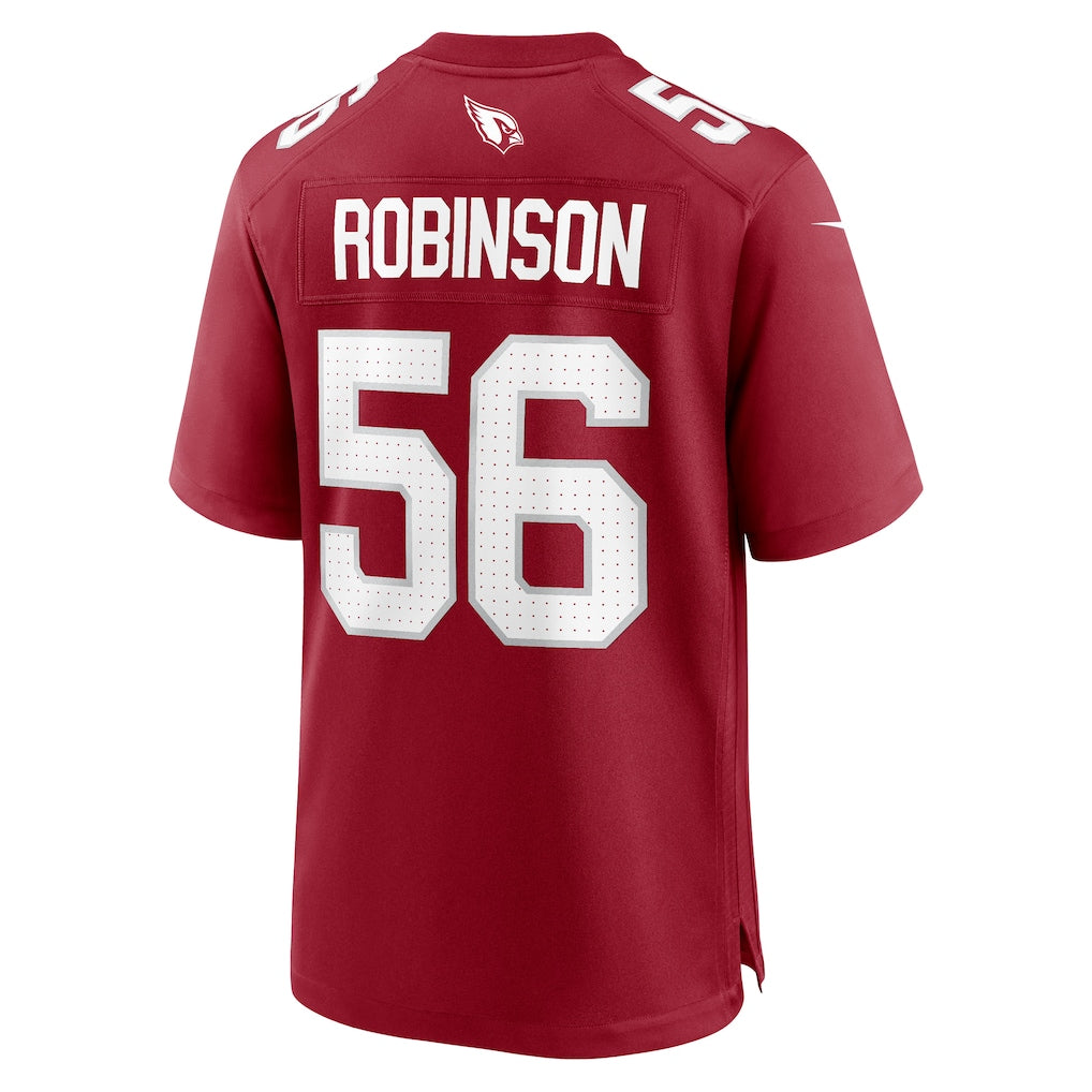 Elroe A.Cardinals #56 Darius Robinson Cardinal Team Game Jersey