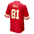 Elroe KC.Chiefs #81 Blake Bell Red Game Player Jersey