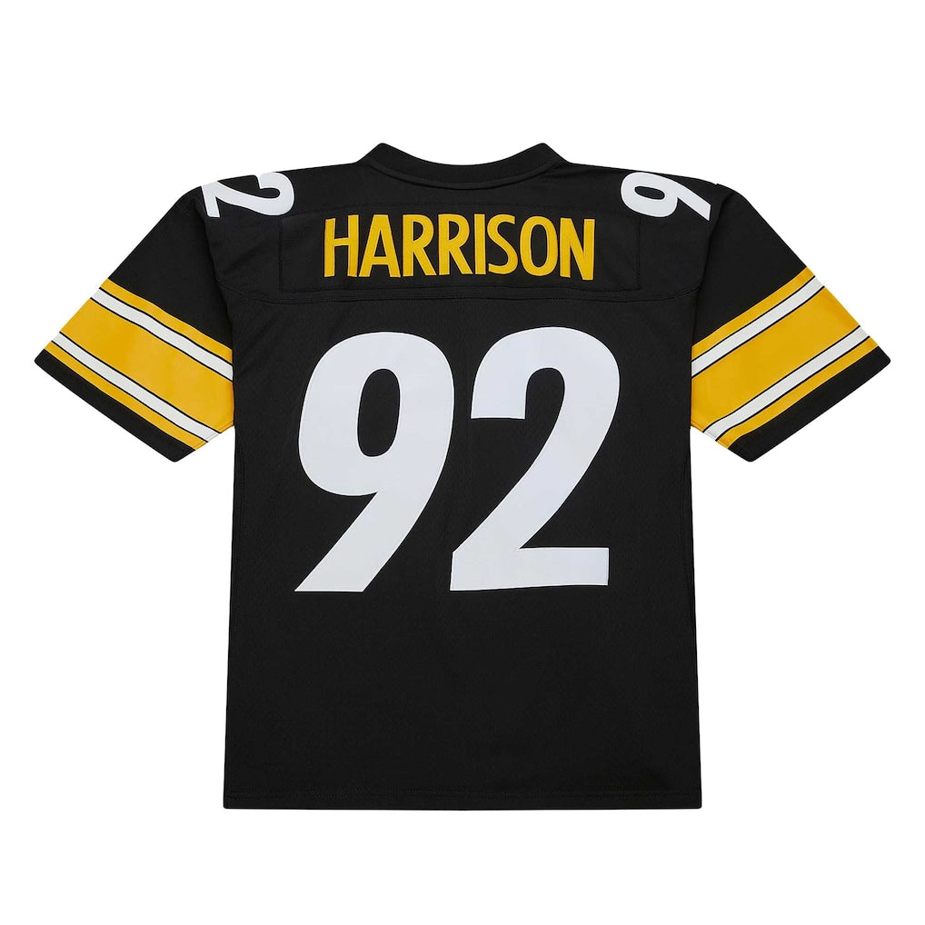 Elroe P.Steelers #92 James Harrison Mitchell & Ness Black Legacy Replica Jersey