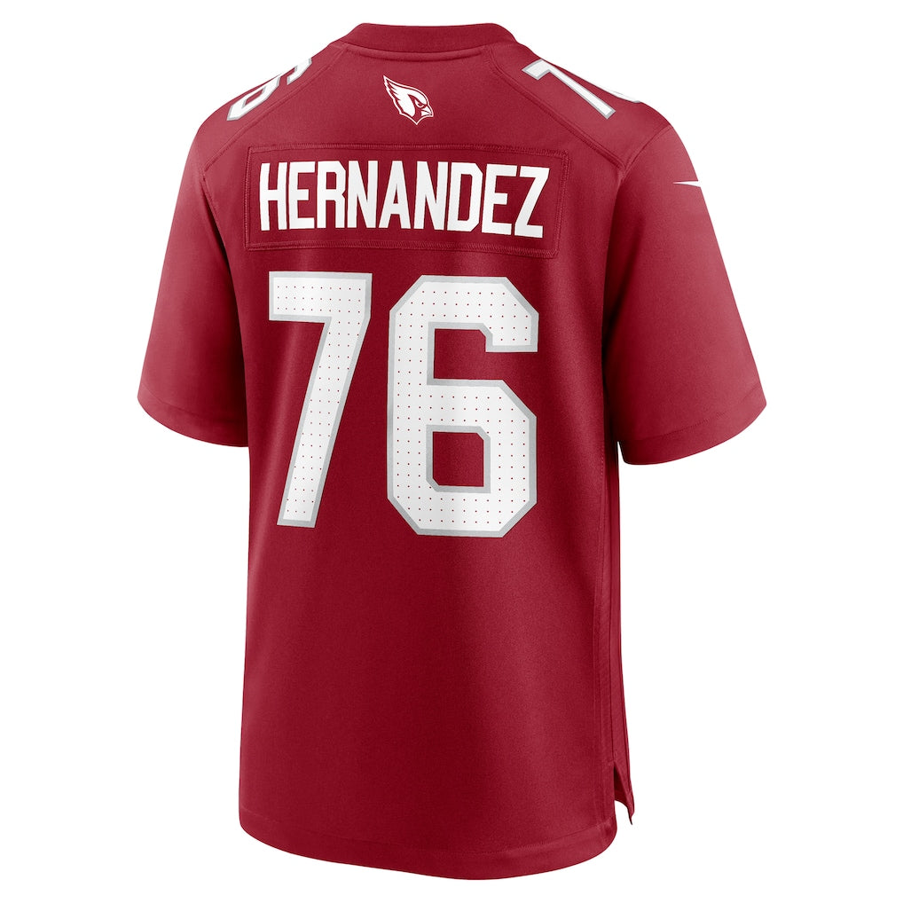 Elroe A.Cardinals #76 Will Hernandez Cardinal Team Game Jersey