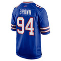 Elroe B.Bills #94 Andrew Brown Royal Game Player Jersey