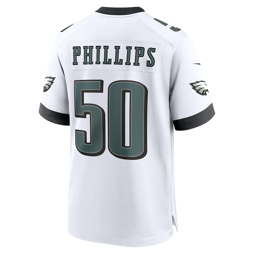 Elroe P.Eagles #50 Jaelan Phillips White Game Jersey