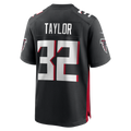 Elroe A.Falcons #32 Keith Taylor Black Team Game Jersey