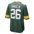 Elroe GB.Packers #26 Darnell Savage Jr. Green Game Jersey