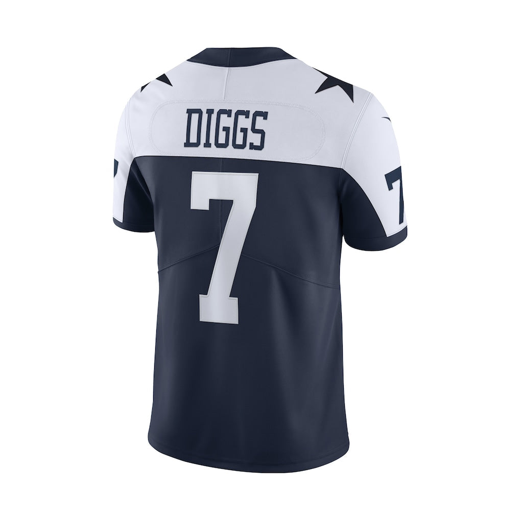 Elroe D.Cowboys #7 Trevon Diggs Navy Alternate Vapor Limited Jersey