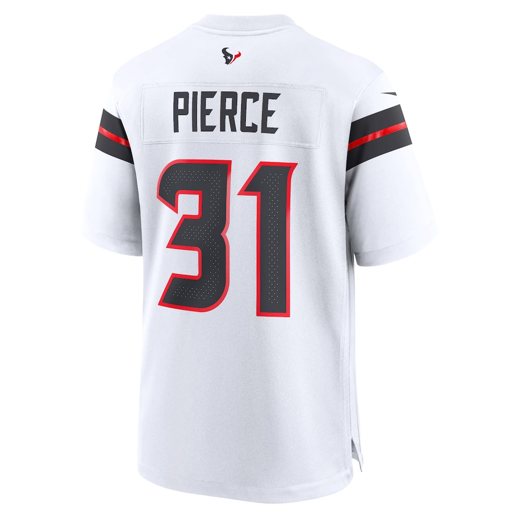 Elroe H.Texans #31 Dameon Pierce White Game Jersey