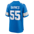 Elroe D.Lions #55 Derrick Barnes Blue Team Game Jersey