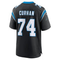 Elroe C.Panthers #74 Jake Curhan Black Team Game Jersey