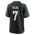 Elroe NY.Jets #7 Justin Fields Stealth Black Game Jersey