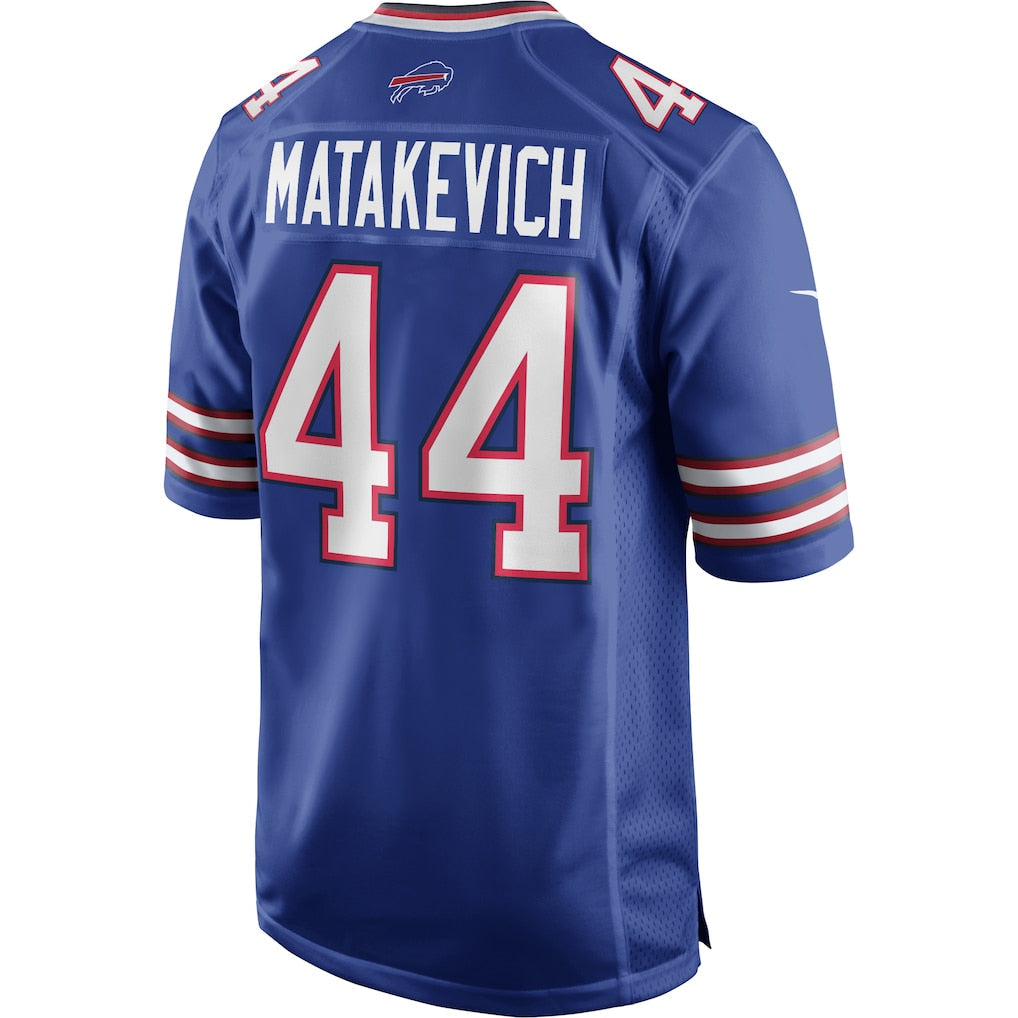 Elroe B.Bills #44 Tyler Matakevich Royal Team Game Jersey