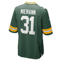 Elroe GB.Packers #31 Nick Niemann Green Team Game Jersey