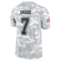 Elroe D.Cowboys #7 Trevon Diggs Arctic Camo 2024 Salute to Service Limited Jersey