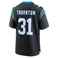 Elroe C.Panthers #31 Corey Thornton Black Team Game Jersey