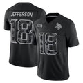 Elroe MN.Vikings #18 Justin Jefferson Player Black Limited 2026 Salute to Service Home Game Stitched Jerseys