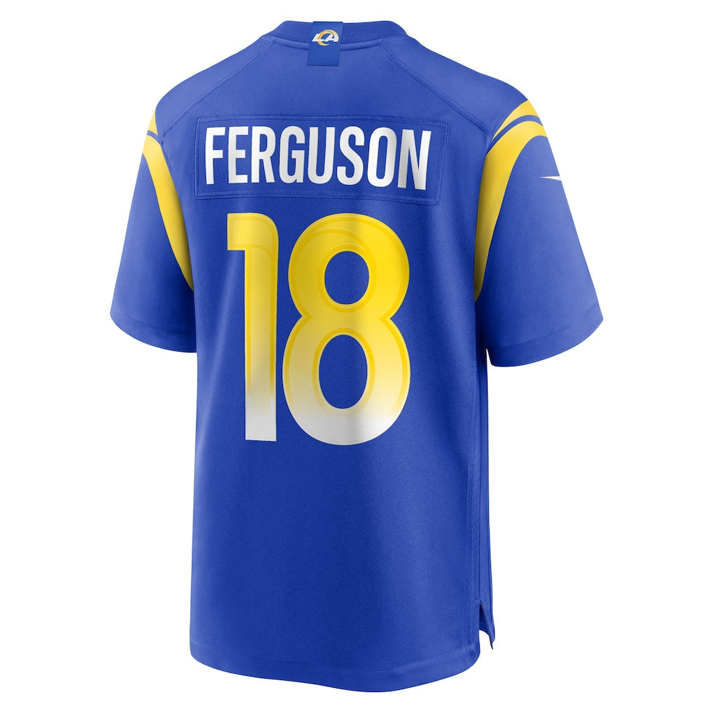Elroe LA.Rams #18 Terrance Ferguson Royal Team Game Jersey