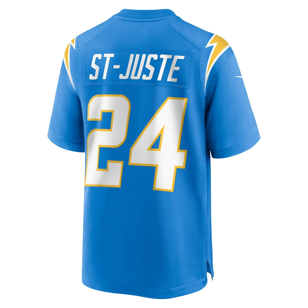 Elroe LA.Chargers #24 Benjamin St-Juste Powder Blue Team Game Jersey