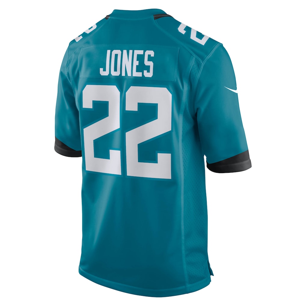 Elroe J.Jaguars #22 Jarrian Jones Teal Team Game Jersey