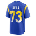 Elroe LA.Rams #73 Steve Avila Royal Home Game Jersey