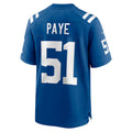 Elroe IN.Colts #51 Kwity Paye Royal Game Jersey