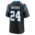 Elroe C.Panthers #24 Jonathon Brooks Black Game Jersey