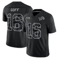 Elroe D.Lions #16 Jared Goff Player Black Limited 2026 Salute to Service Home Game Stitched Jerseys